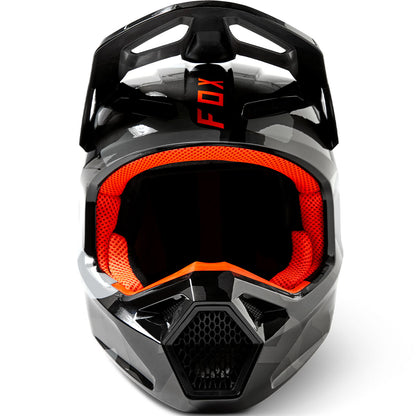 Fox Youth V1 Bnkr Helmet - DOT/ECE (Grey Camo)