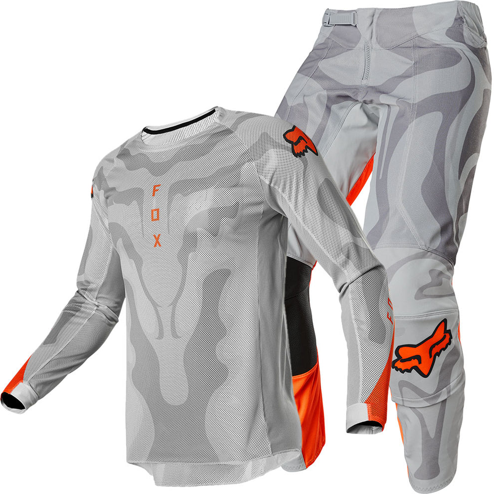 Fox Airline Exo Motocross Kit Combo (Grey/Orange) – GO-MX