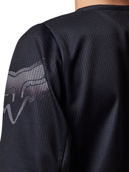 Fox Youth 180 Blackout 2.0 Jersey (Black/Black)