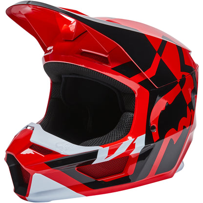 Fox V1 Lux Helmet (Fluo Red)