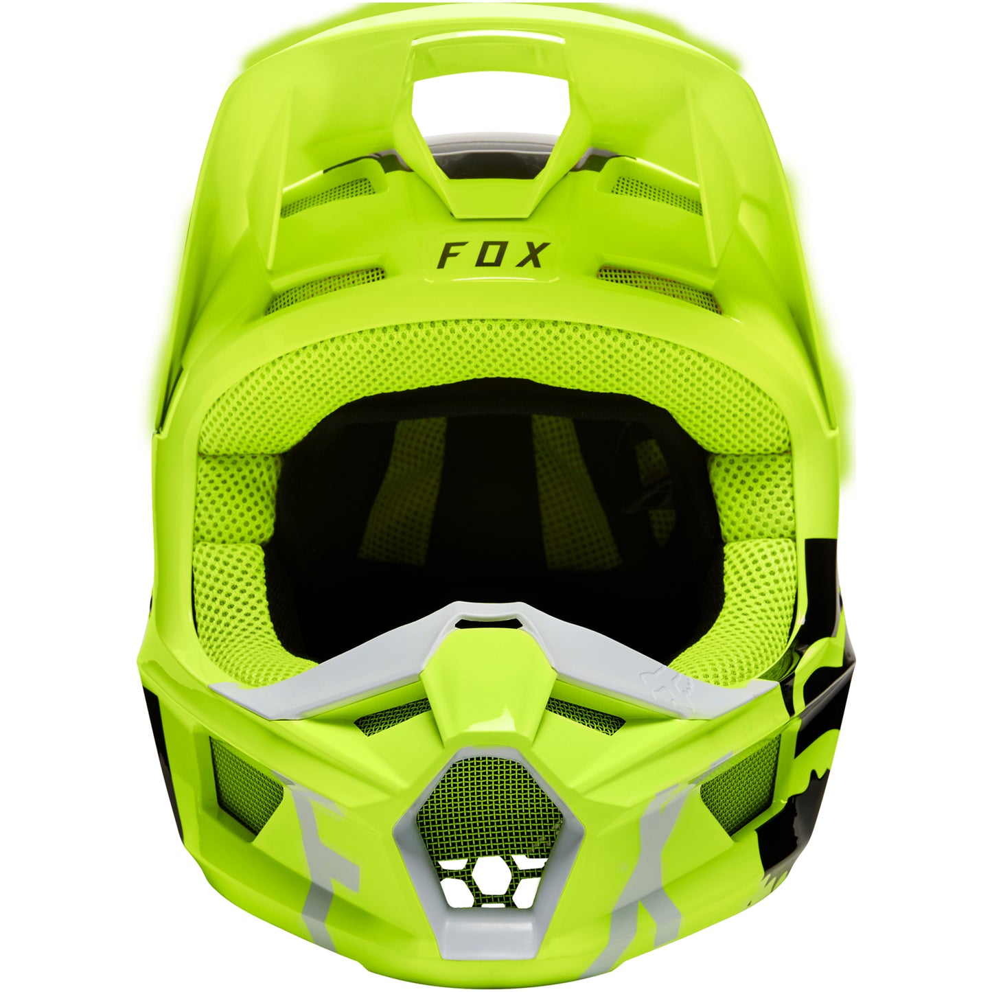 Fox Youth V1 Skew Helmet (Fluo Yellow)