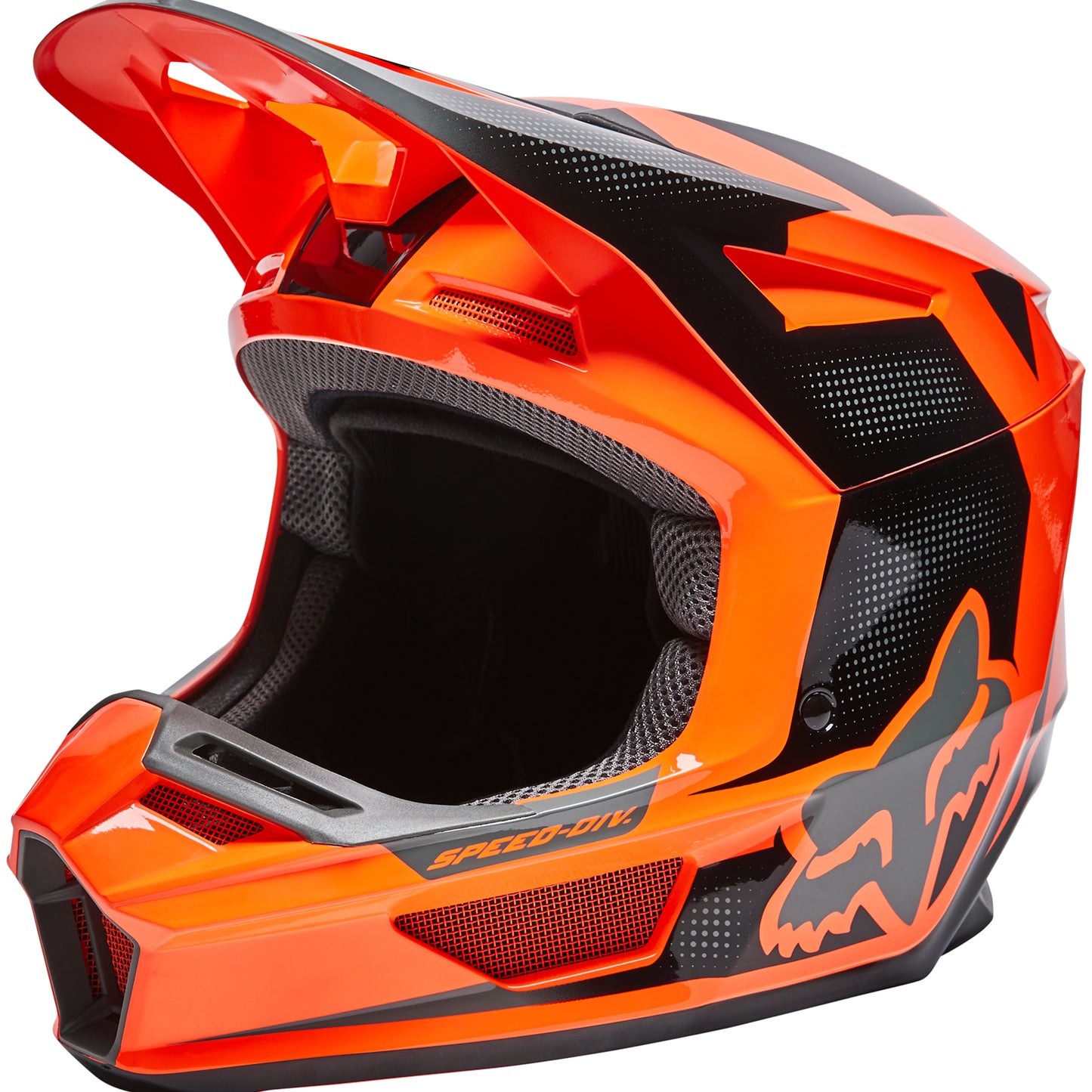 Fox V2 Dier Helmet (Fluo Orange)