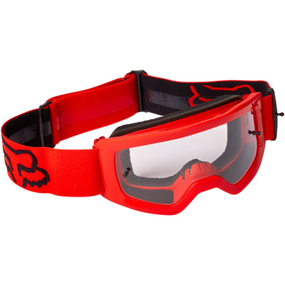 Fox Youth Main II Stray Goggles - Clear Lexan (Fluo Red)