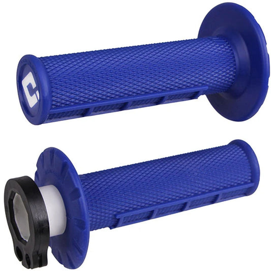 ODI V2 Lock On Half Waffle Grips (Blue)