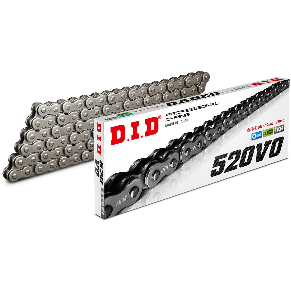 DID 520VO 120 Link Professional O-Ring Chain (Steel)