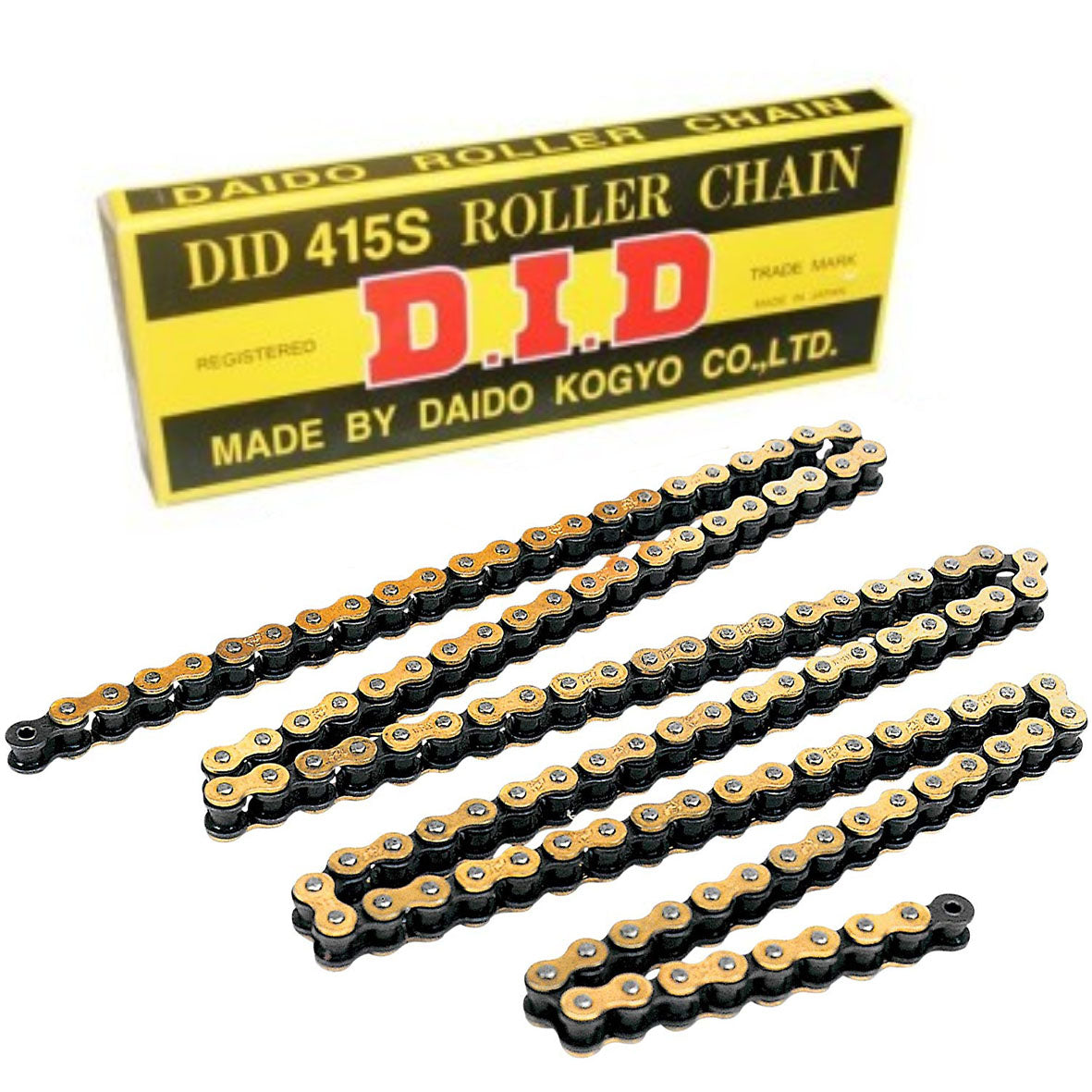 DID 415S 132 Link Standard Chain (Gold/Black)