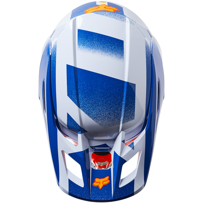 Fox V2 Rkane Helmet (Orange/Blue)