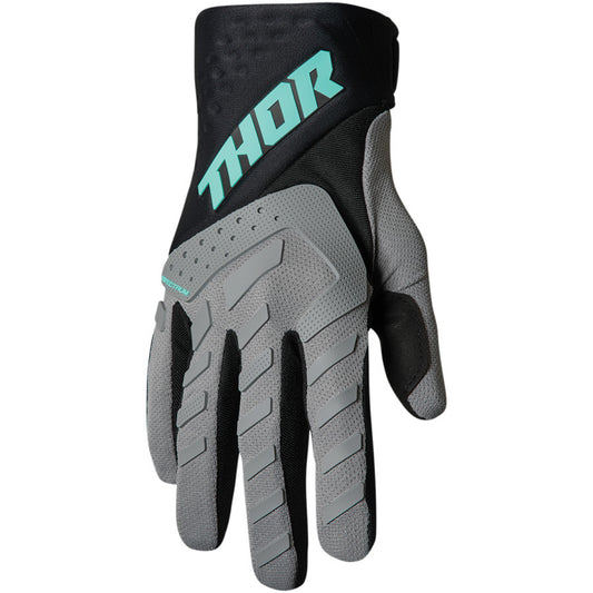 Thor Spectrum Gloves (Grey/Black/Mint)