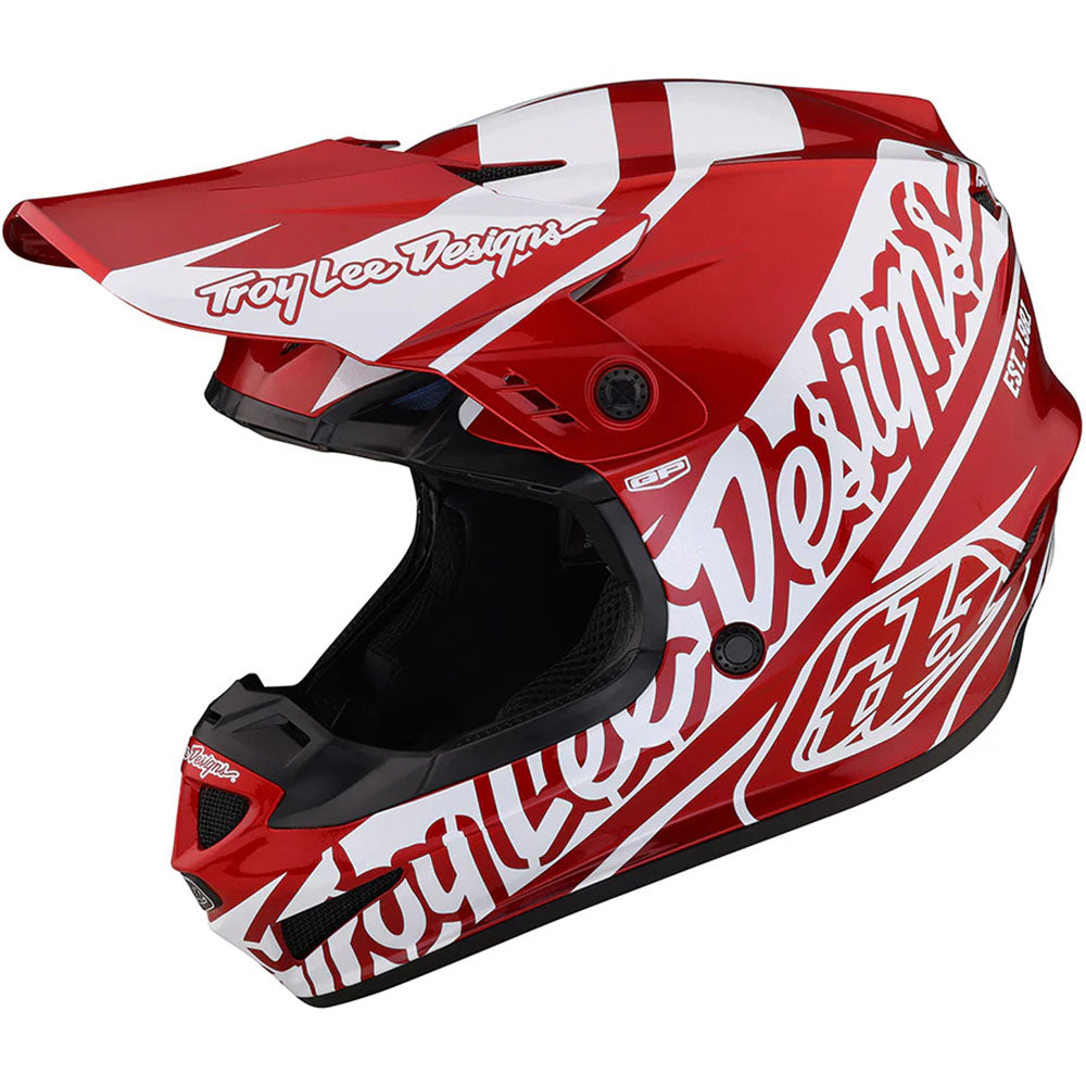 Troy Lee Designs GP Helmet - Slice (Red/White)