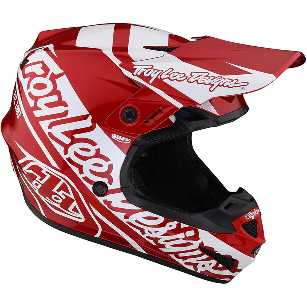 Troy Lee Designs GP Helmet - Slice (Red/White)