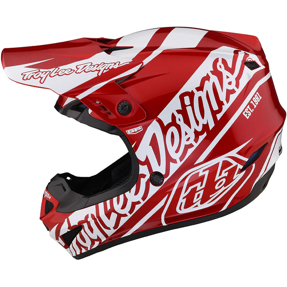 Troy Lee Designs GP Helmet - Slice (Red/White)