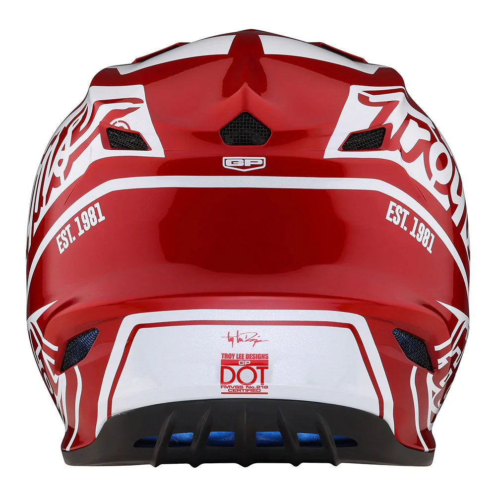Troy Lee Designs GP Helmet - Slice (Red/White)