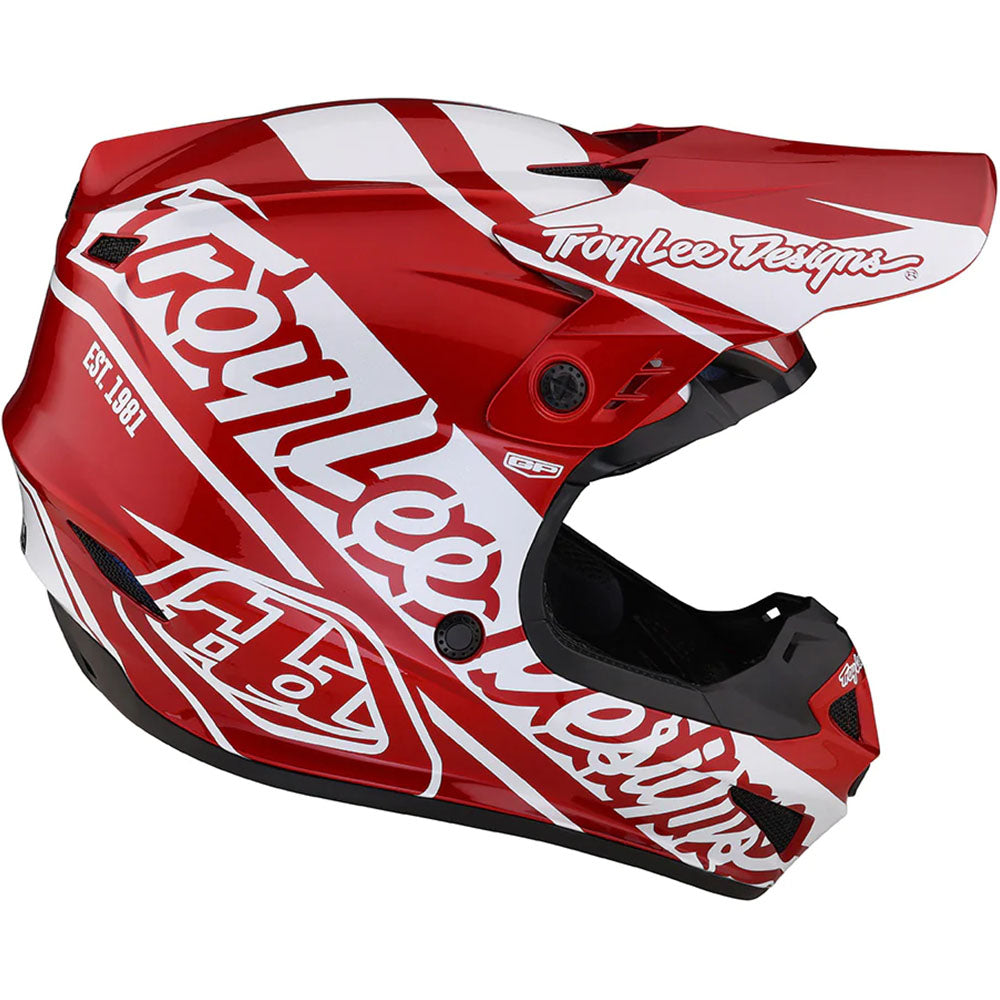 Troy Lee Designs GP Helmet - Slice (Red/White)