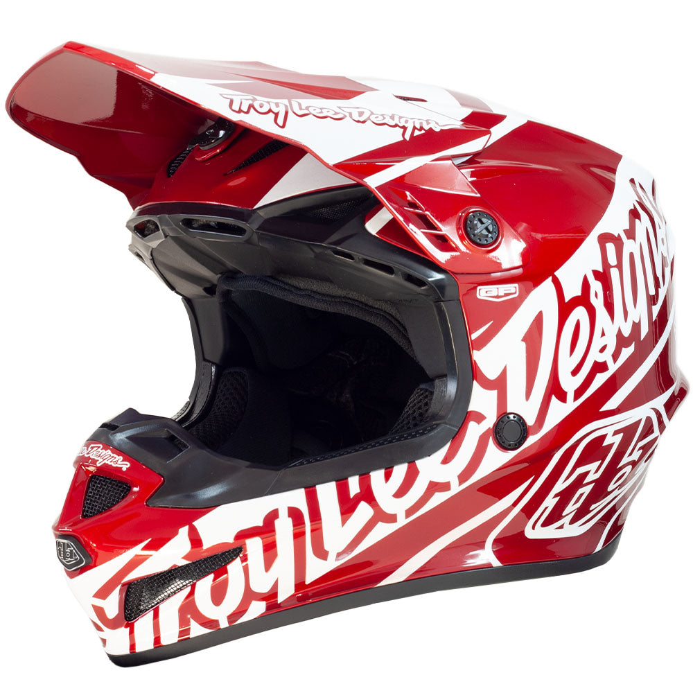 Troy Lee Designs GP Helmet - Slice (Red/White)