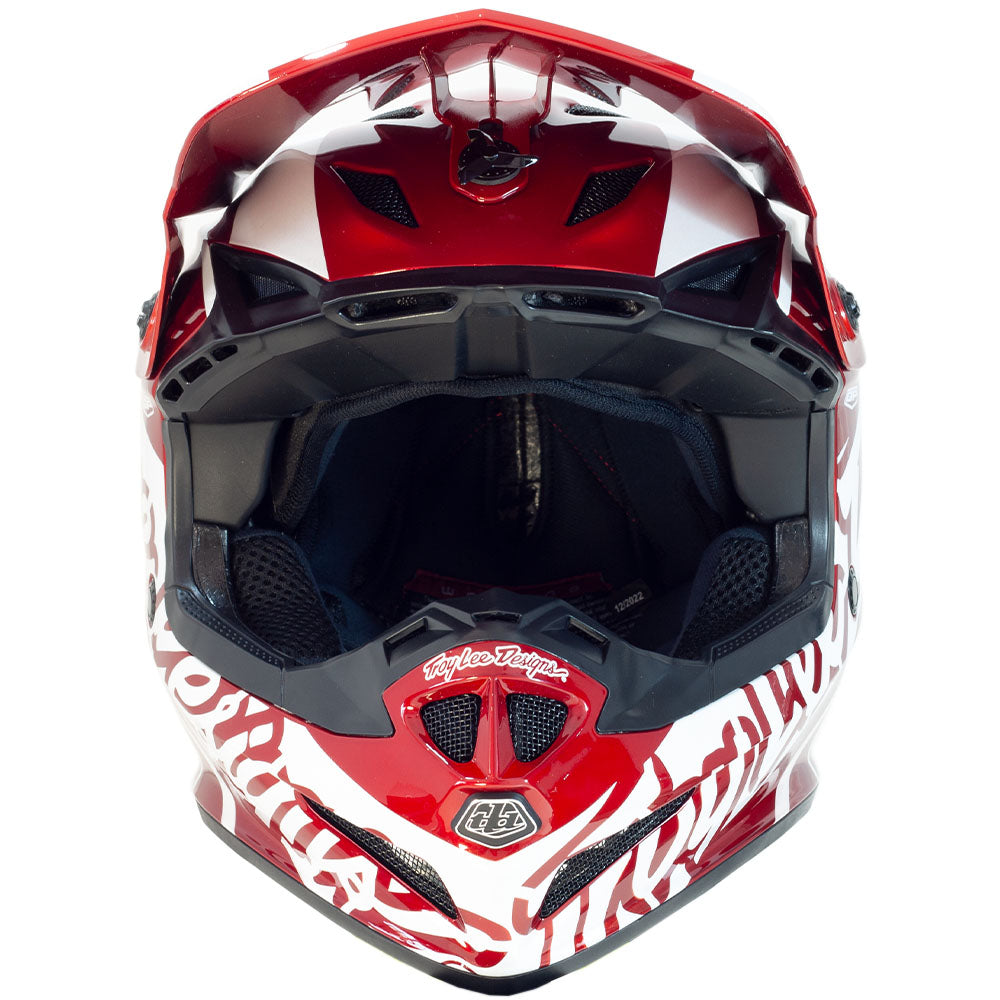 Troy Lee Designs GP Helmet - Slice (Red/White)