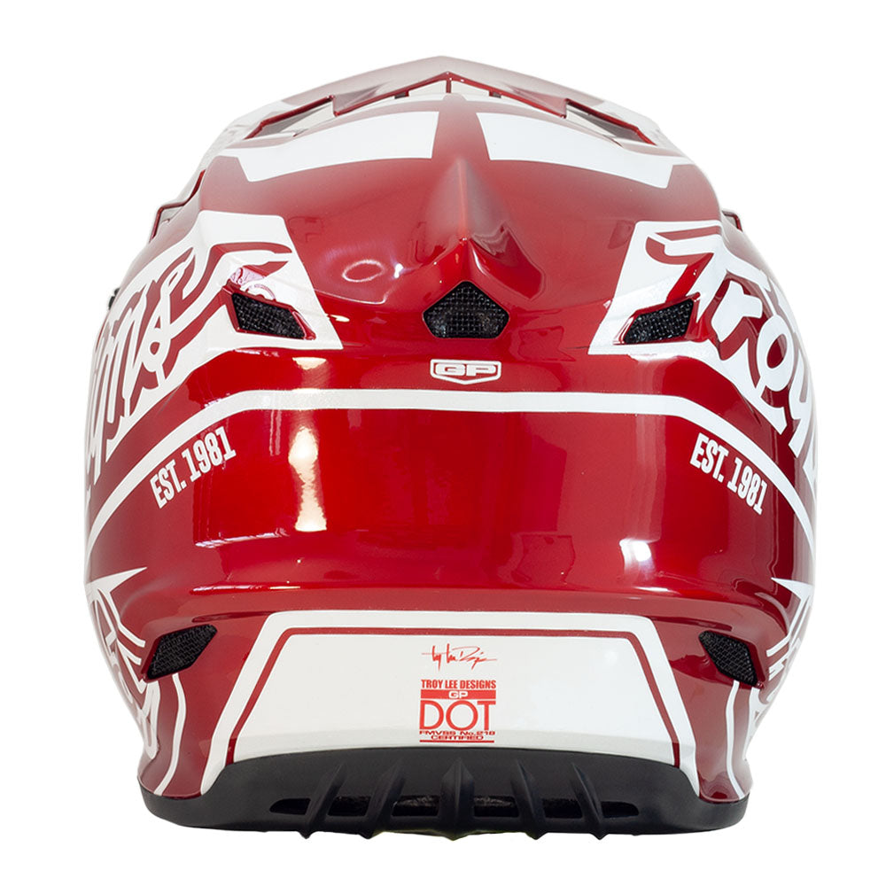 Troy Lee Designs GP Helmet - Slice (Red/White)