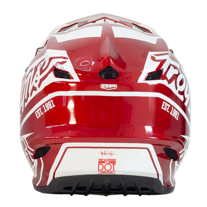 Troy Lee Designs GP Helmet - Slice (Red/White)