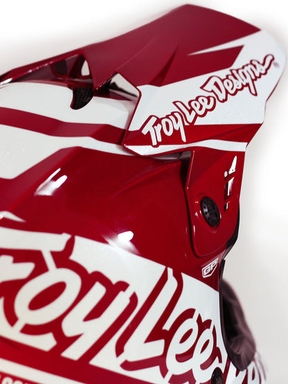 Troy Lee Designs GP Helmet - Slice (Red/White)