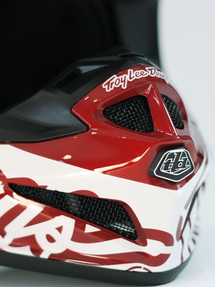 Troy Lee Designs GP Helmet - Slice (Red/White)