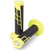 Protaper Clamp-on Half Waffle Grips (Neon Yellow/Black)