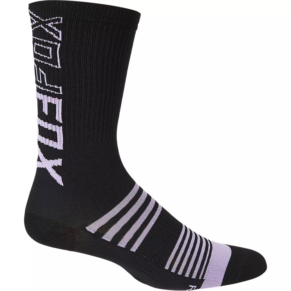Fox Women's 8" Ranger MTB Socks (Black/Lavender)