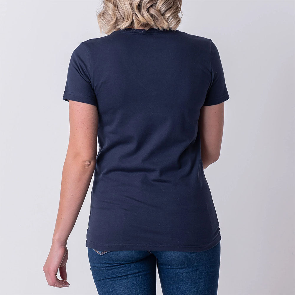 Fox Women's Raised From Dirt V-Neck Ss Tee (Deep Cobalt)