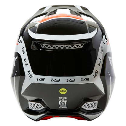 Fox V3 RS Dvide Helmet (Black/White/Orange)