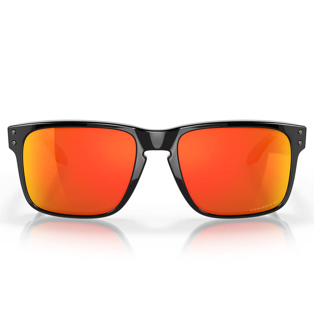 Oakley Holbrook Sunglasses - Prizm Ruby Polarized Lenses (Polished Black Frame)