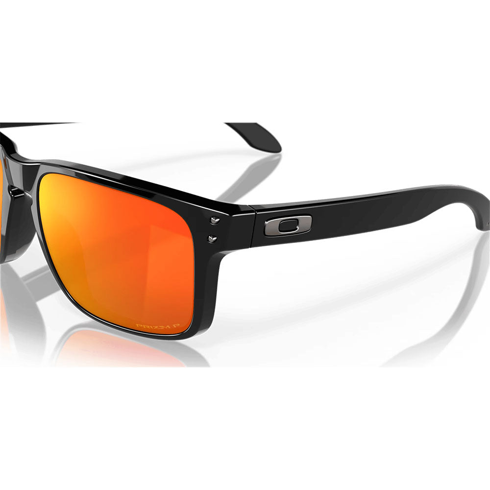 Oakley Holbrook Sunglasses - Prizm Ruby Polarized Lenses (Polished Black Frame)