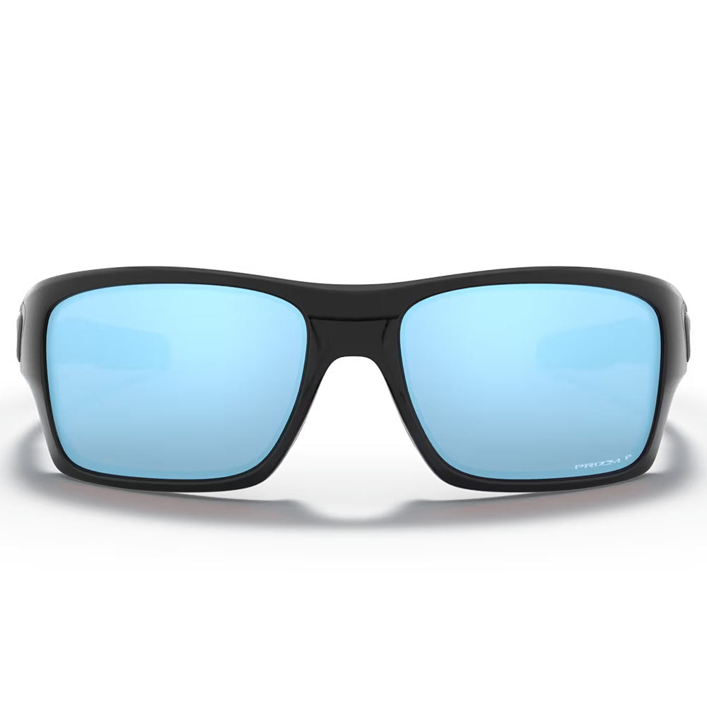 Oakley Turbine Sunglasses - Prizm Deep Water Polarized Lenses (Polished Black Frame)