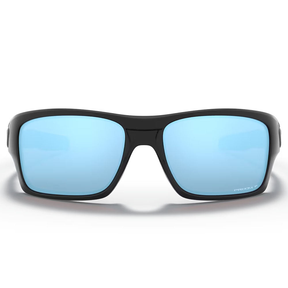 Oakley Turbine Sunglasses - Prizm Deep Water Polarized Lenses (Polished Black Frame)